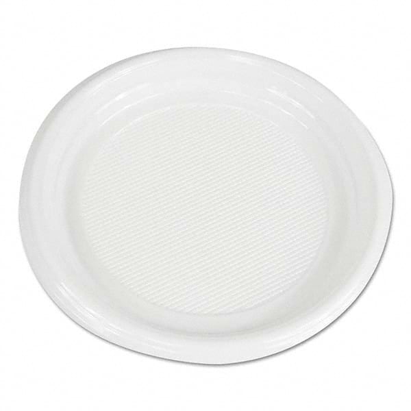 Boardwalk - Hi-Impact Plastic Dinnerware, Plate, 9" Diam, White, 500/Carton - Caliber Tooling