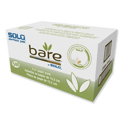 DART - Bare Paper Eco-Forward Dinnerware, 6" Plate, Green/Tan, 500/Carton - Caliber Tooling