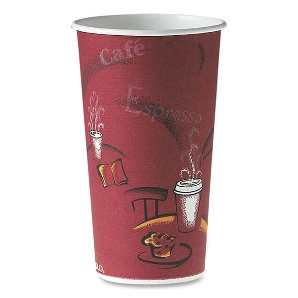 DART - Polycoated Hot Paper Cups, 20 oz, Bistro Design, 600/Carton - Caliber Tooling