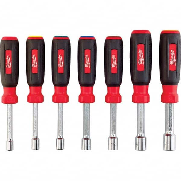 Milwaukee Tool - Nutdriver Sets Tool Type: Magnetic Tip Nutdriver Set System of Measurement: Inch - Caliber Tooling