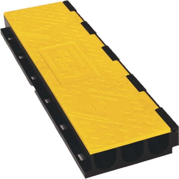 Checkers - On Floor Cable Covers Cover Material: Polyurethane Number of Channels: 3 - Caliber Tooling