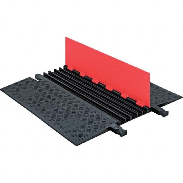 Checkers - On Floor Cable Covers Cover Material: Polyurethane Number of Channels: 5 - Caliber Tooling