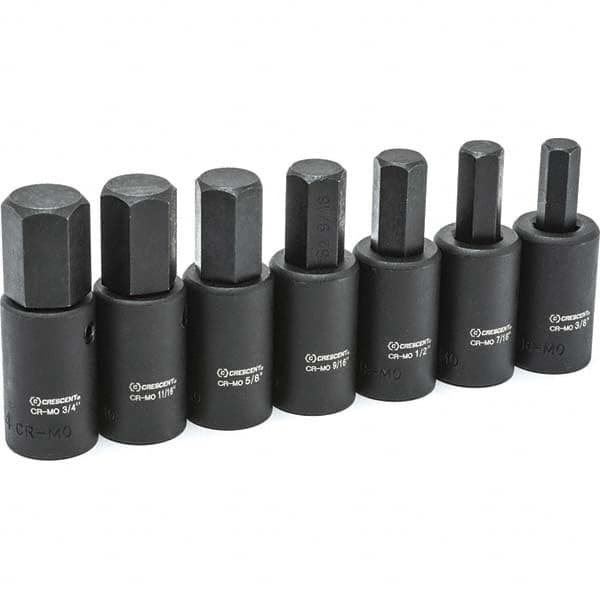 Crescent - Hex & Torx Bit Socket Sets Type: Impact Hex Bit Socket Set Drive Size: 1/2 - Caliber Tooling