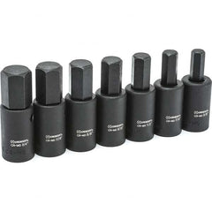 Crescent - Hex & Torx Bit Socket Sets Type: Impact Hex Bit Socket Set Drive Size: 1/2 - Caliber Tooling