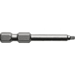 Apex - Power & Impact Screwdriver Bits & Holders; Bit Type: Square Recess ; Hex Size (Inch): 1/4 ; Phillips Size: #1 ; Overall Length Range: 1" - Exact Industrial Supply