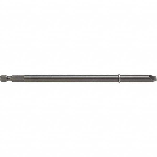 Apex - Power & Impact Screwdriver Bits & Holders; Bit Type: Slotted ; Blade Width (Decimal Inch): 0.3500 ; Overall Length Range: 5" and Longer ; Drive Size (Inch): 1/4 ; Overall Length (mm): 165.00 ; Overall Length (Inch): 6-1/2 - Exact Industrial Supply