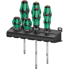 Wera - Screwdriver Sets Screwdriver Types Included: Phillips; Slotted Number of Pieces: 7 - Caliber Tooling