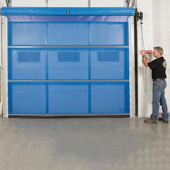 Goff's Enterprises - Dock Strip Doors/Curtains Type: Roll Up Dock Screen Door Width (Feet): 10 - Exact Industrial Supply