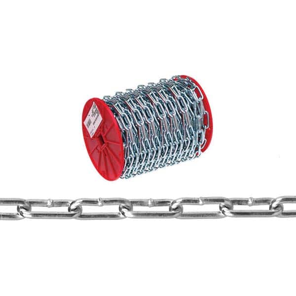 Campbell - Weldless Chain Type: Straight Link Coil Chain Load Capacity (Lb.): 605.000 - Caliber Tooling