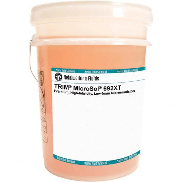 Master Fluid Solutions - TRIM MicroSol 692XT 5 Gal Pail Cutting, Drilling, Sawing, Grinding, Tapping & Turning Fluid - Caliber Tooling