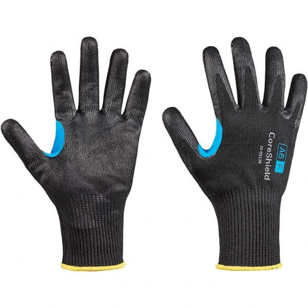 Honeywell - Size XL (10), ANSI Cut Lvl A6, Puncture Lvl 1, Abrasion Lvl 6, Nitrile Coated Cut Resistant Gloves - Caliber Tooling