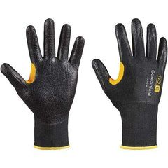 Honeywell - Size XL (10), ANSI Cut Lvl A2, Puncture Lvl 1, Abrasion Lvl 6, Nitrile Coated Cut Resistant Gloves - Caliber Tooling