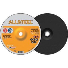 WALTER Surface Technologies - Depressed-Center Wheels Wheel Diameter (Inch): 9 Wheel Thickness (Inch): 1/4 - Caliber Tooling