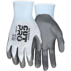 MCR Safety - Size S, ANSI Cut Lvl A2, Puncture Lvl 3, Abrasion Lvl 4, Foam Nitrile Coated Cut & Puncture Resistant Gloves - Caliber Tooling