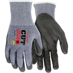 MCR Safety - Size XS, ANSI Cut Lvl A6, Puncture Lvl 4, Abrasion Lvl 4, Polyurethane Coated Cut & Puncture Resistant Gloves - Caliber Tooling