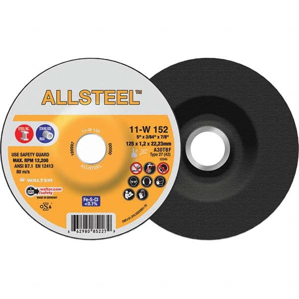 WALTER Surface Technologies - Cutoff Wheels Tool Compatibility: Angle Grinders Wheel Diameter (Inch): 6 - Caliber Tooling