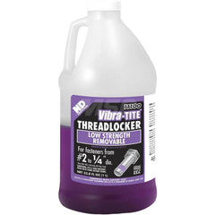 Threadlocker: Purple, Liquid, 1 L, Jug Low Strength, 300 ° F Max, Series 111