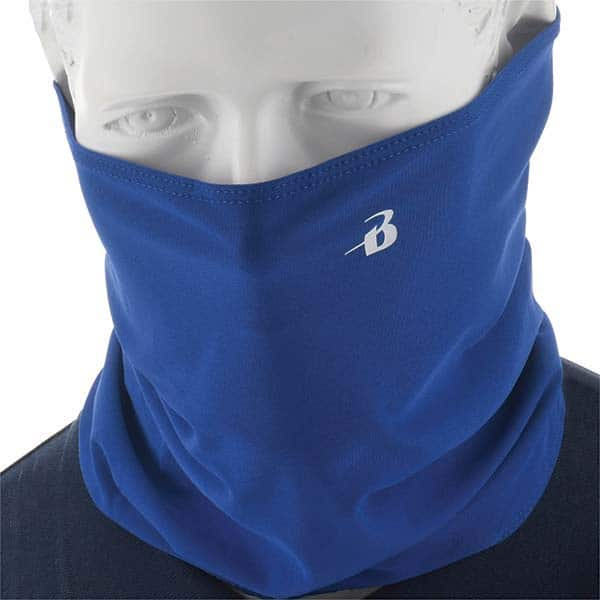 PRO-SAFE - Pack of (10), Size L/XL Royal Blue Gaiter Design Washable Face Mask - Caliber Tooling