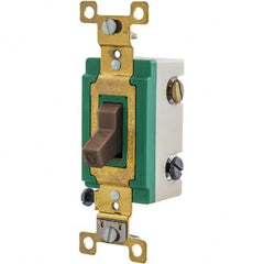 Bryant Electric - Wall & Dimmer Light Switches Switch Type: Three Way Switch Operation: Toggle - Caliber Tooling