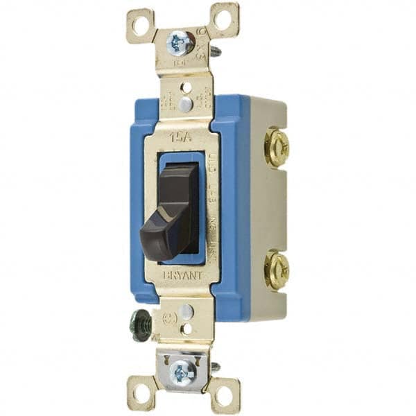 Bryant Electric - Wall & Dimmer Light Switches Switch Type: NonDimmer Switch Operation: Toggle - Caliber Tooling