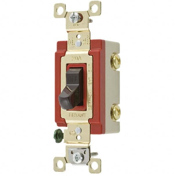 Bryant Electric - Wall & Dimmer Light Switches Switch Type: NonDimmer Switch Operation: Toggle - Caliber Tooling