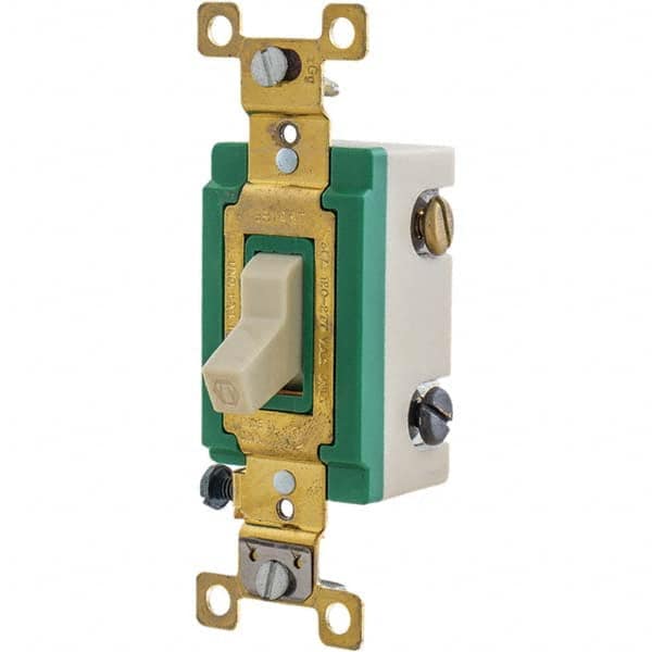 Bryant Electric - Wall & Dimmer Light Switches Switch Type: Three Way Switch Operation: Toggle - Caliber Tooling