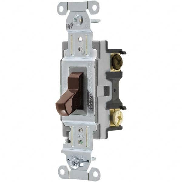 Bryant Electric - Wall & Dimmer Light Switches Switch Type: Three Way Switch Operation: Toggle - Caliber Tooling