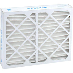 Pleated Air Filter: 16 x 20 x 4″, MERV 13, 80 to 85% Efficiency, Wire-Backed Pleated Synthetic, Beverage Board Frame, 1,100 CFM, Use with Any Unit