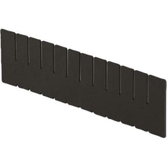 LEWISBins+ - 15" High, Black Bin Divider - Use with DC3060, Short Side Measures 5.4" Tall - Caliber Tooling