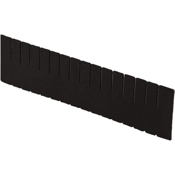 LEWISBins+ - 20-1/4" High, Black Bin Divider - Use with DC2260, Long Side Measures 5.4" Tall - Caliber Tooling