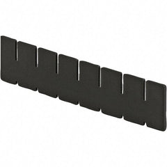 LEWISBins+ - 2-7/8" High, Black Bin Divider - Use with DC2035, Short Side Measures 2.9" Tall - Caliber Tooling