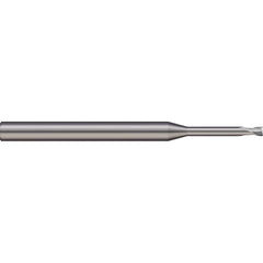 Corner Radius End Mill: 0.1575″ Dia, 0.1575″ LOC, 2 Flutes, Solid Carbide 30 ° Helix, Bright/Uncoated, Corner Radius End