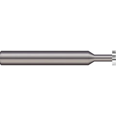 Micro 100 - 1/2" Cut Diam, 5/32" Cut Width, 1/2" Shank, Straight-Tooth Woodruff Keyseat Cutter - Exact Industrial Supply