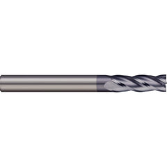 Square End Mill: 1/32'' Dia, 5/64'' LOC, 1/8'' Shank Dia, 1-1/2'' OAL, 3 Flutes, Solid Carbide Single End, AlTiN Finish, 30 ° Helix, Centercutting, RH Cut, RH Flute