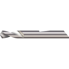 Micro 100 - 3/16" Body Diam, 90°, 2" OAL, 2-Flute Solid Carbide Spotting Drill - Exact Industrial Supply