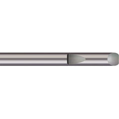 Micro 100 - Tool Bit Blanks; Material: Solid Carbide ; End Shape: Round ; Width/Diameter (Inch): 1/2 ; Overall Length (Inch): 2-1/2 - Exact Industrial Supply