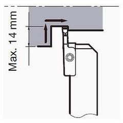 CGWSR2525-FLR3GP Grooving Tool - Caliber Tooling