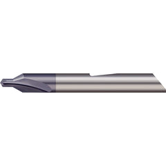 Micro 100 - #00 60° 3/16" Body Diam Solid Carbide Combo Drill & Countersink - Exact Industrial Supply