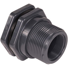 Hayward - Plastic Pipe Fittings; Type: Bulkhead Fitting ; Fitting Size: 3/4 (Inch); End Connections: Socket x FNPT ; Material: PVC ; Schedule: 80 ; Maximum Pressure (psi): 150.00 - Exact Industrial Supply