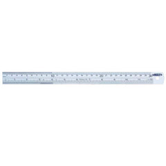 Insize USA LLC - Steel Rules; Length (Inch): 8 ; Length (mm): 200.00 ; Graduation Style: Inch/Metric ; Flexibility: Rigid ; Width (Decimal Inch): 0.7090 ; Width (Inch): 45/64 - Exact Industrial Supply