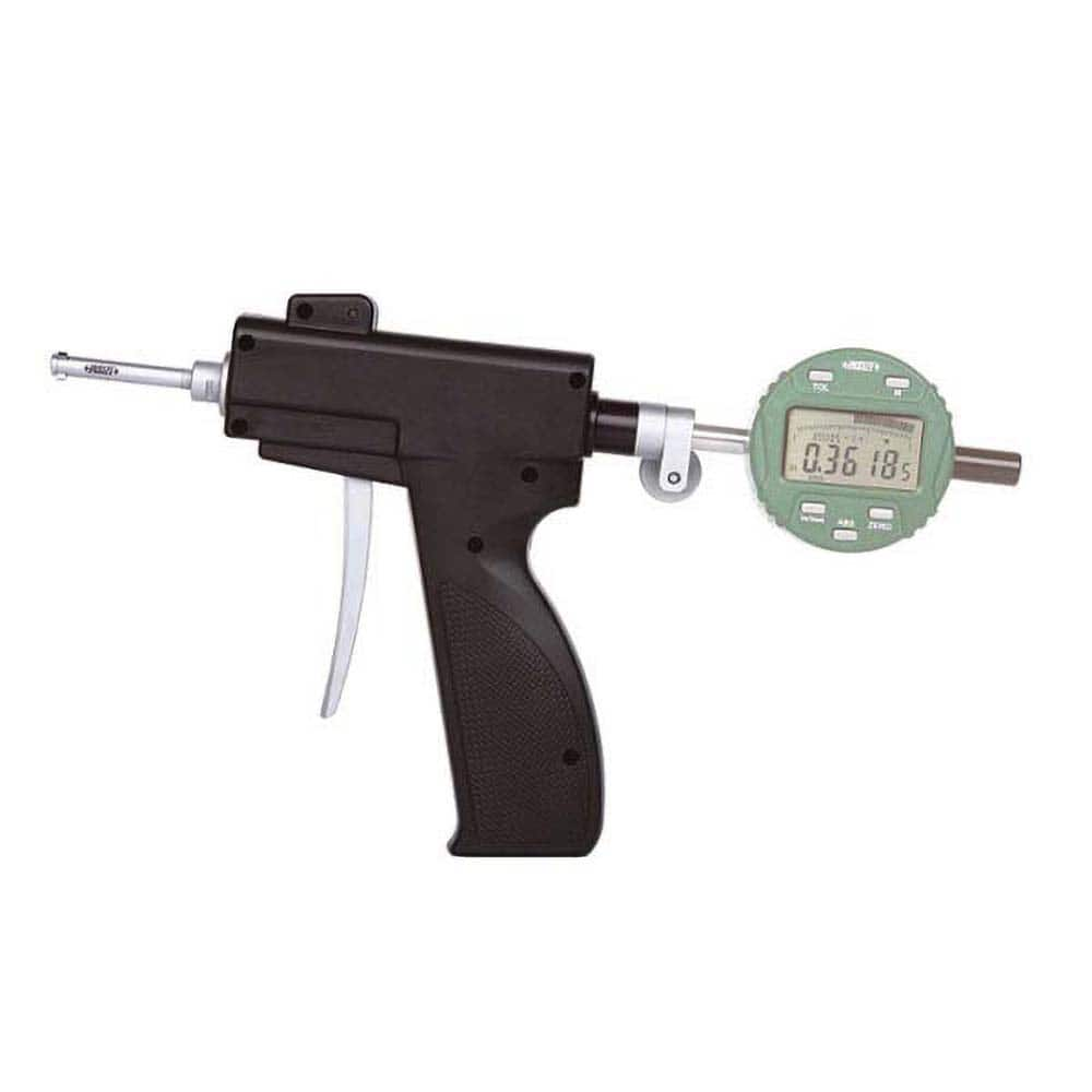 Insize USA LLC - Electronic Bore Gages; Type: Pistol Grip Electronic Bore Gage ; Minimum Measurement (Decimal Inch): 0.2750 ; Maximum Measurement (Decimal Inch): 0.3500 ; Gage Depth (Decimal Inch): 2 ; Gage Depth (Inch): 2 ; With Accessories: Yes - Exact Industrial Supply