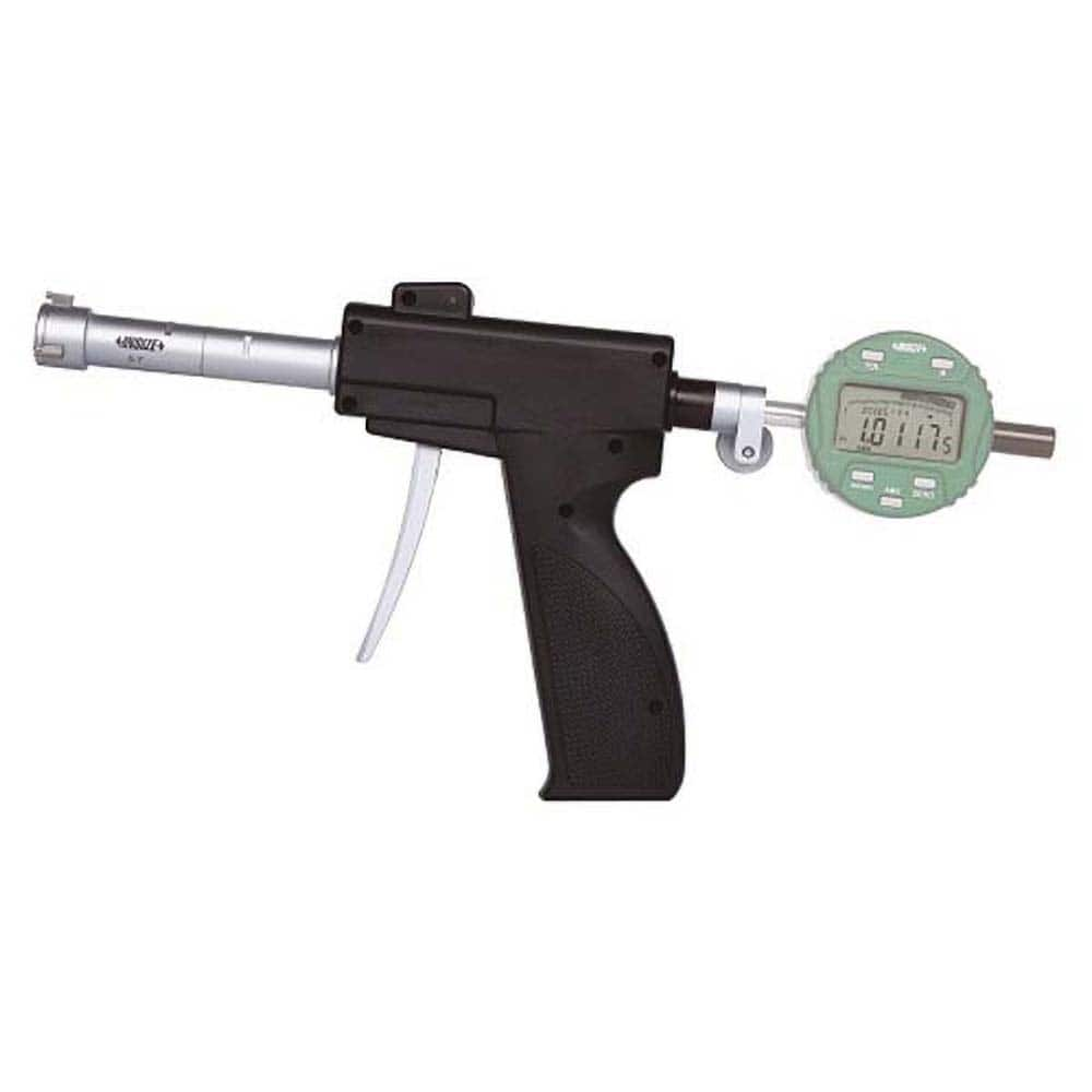 Insize USA LLC - Electronic Bore Gages; Type: Pistol Grip Electronic Bore Gage ; Minimum Measurement (Decimal Inch): 1.6000 ; Maximum Measurement (Decimal Inch): 2.0000 ; Gage Depth (Inch): 3-7/8 ; With Accessories: Yes ; Accuracy (Decimal Inch): 0.00020 - Exact Industrial Supply