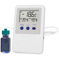 American BioTech Supply - Laboratory Refrigerators and Freezers; Type: Temperature Monitoring Device ; Volume Capacity: Various ; Minimum Temperature (C): -50.00 ; Maximum Temperature (C): 70.00 ; Width (Inch): 2-3/4 ; Depth (Inch): 3/4 - Exact Industrial Supply