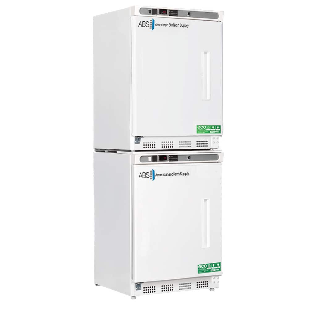 American BioTech Supply - Laboratory Refrigerators and Freezers; Type: Refrigerator & Freezer Combination ; Volume Capacity: 9 Cu. Ft. ; Minimum Temperature (C): -15.00 ; Maximum Temperature (C): 10.00 ; Width (Inch): 23-3/4 ; Depth (Inch): 24-1/2 - Exact Industrial Supply