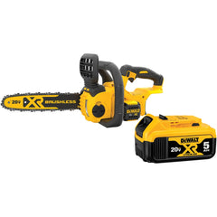 DeWALT - Chainsaws; Type of Power: Battery ; Speed (RPM): 4200 ; Guide Bar Length (Inch): 12 ; Chain Speed: 25.2ft/sec ; Chain Pitch (Inch): 3/8 ; Chain Gauge (Decimal Inch): 0.0430 - Exact Industrial Supply