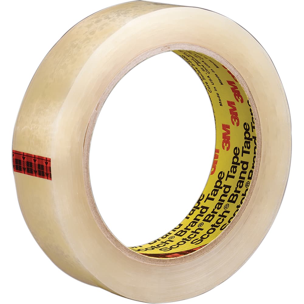 3M - Box Sealing & Label Protection Tape; Tape Number: 600 ; Thickness (mil): 2.3000 ; Length (yd): 72.00 (Yards); Width (Inch): 1-1/2 ; Color: Transparent - Exact Industrial Supply