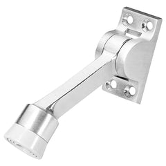 Rockwood - Stops; Type: Kick Down Floor Stop ; Finish/Coating: Satin Chrome ; Projection: 5 (Inch); Mount Type: Floor - Exact Industrial Supply