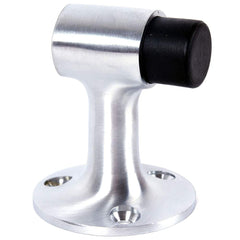 IVES - Stops; Type: Angle Floor Stop ; Finish/Coating: Aluminum (Satin) ; Projection: 3 (Inch); Mount Type: Floor - Exact Industrial Supply