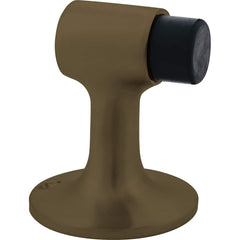 IVES - Stops; Type: Kick Down Floor Stop ; Finish/Coating: Dull Brass ; Projection: 4 (Inch); Mount Type: Floor - Exact Industrial Supply