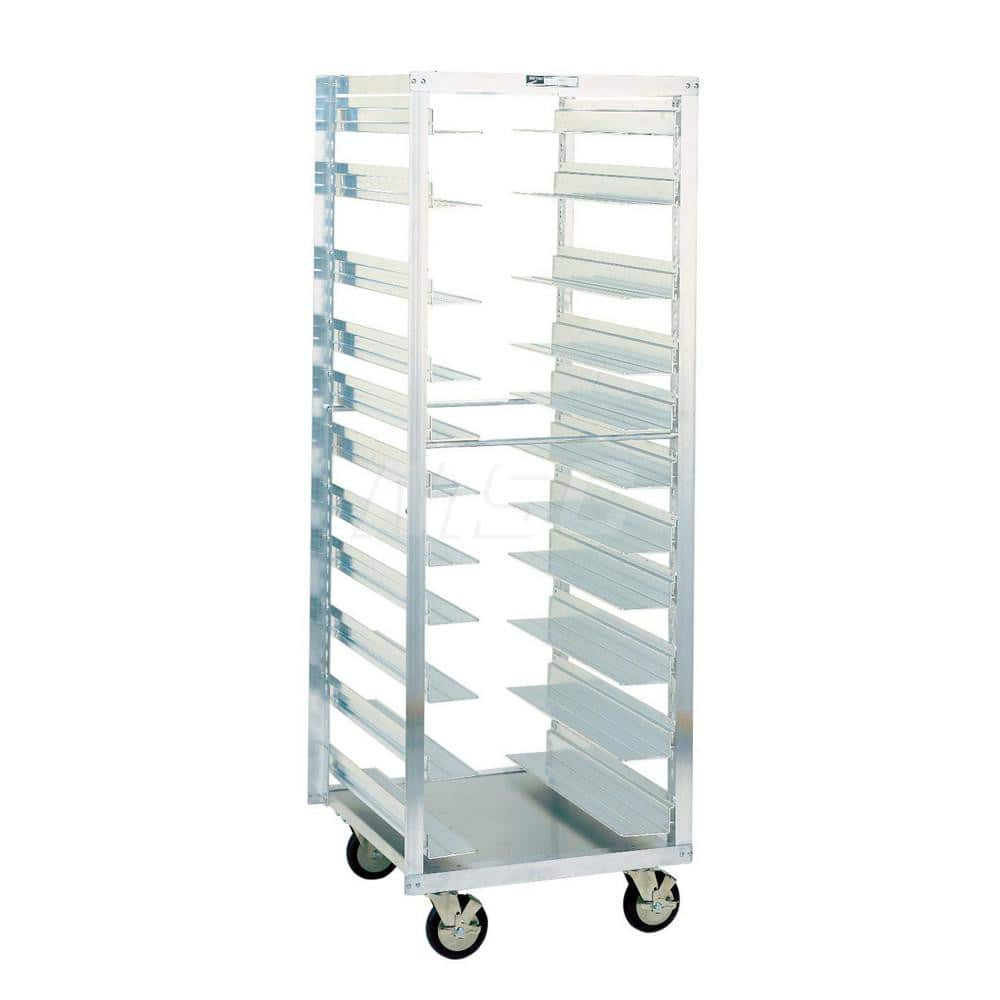 Metro - Cart Accessories; Media Type: Adjustable Pan Rack ; For Use With: Metro RE3 End-Load Wire Bun Pan Rack ; Color: Silver ; Width: 24.3750 ; Height (Decimal Inch): 69.500000 ; Material: Aluminum - Exact Industrial Supply